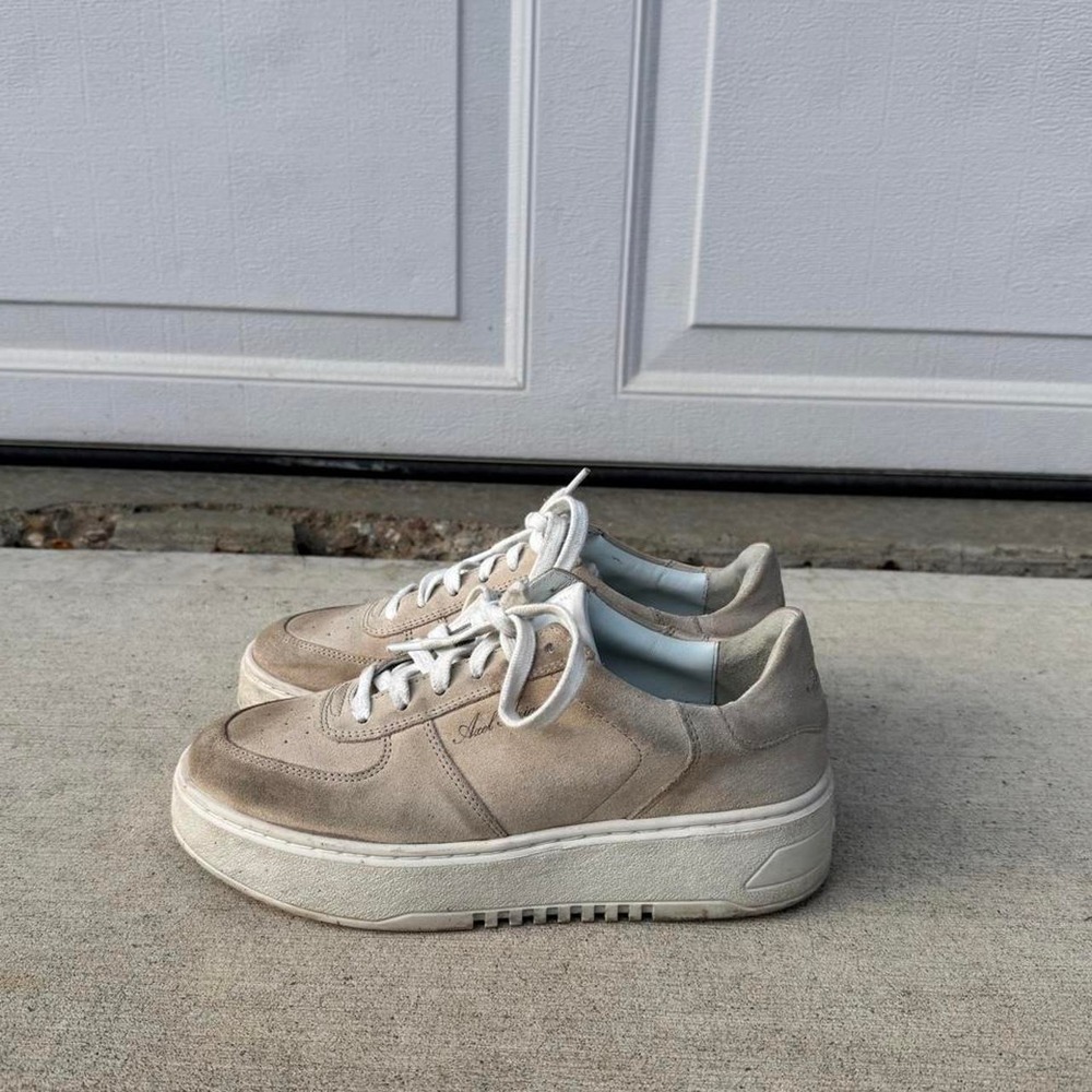 AXEL ARIGATO ORBIT SUEDE PLATFORM SNEAKERS